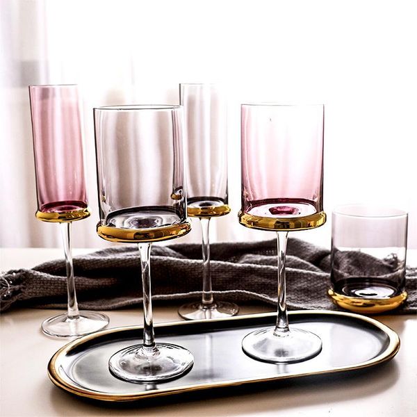 wine glasses gold-plated red glass high-footed champagne household juice cup standing water bottle crystal bar accessories
wine glasses gold-plated red glass high-footed champagne household juice cup standing water bottle crystal bar accessories