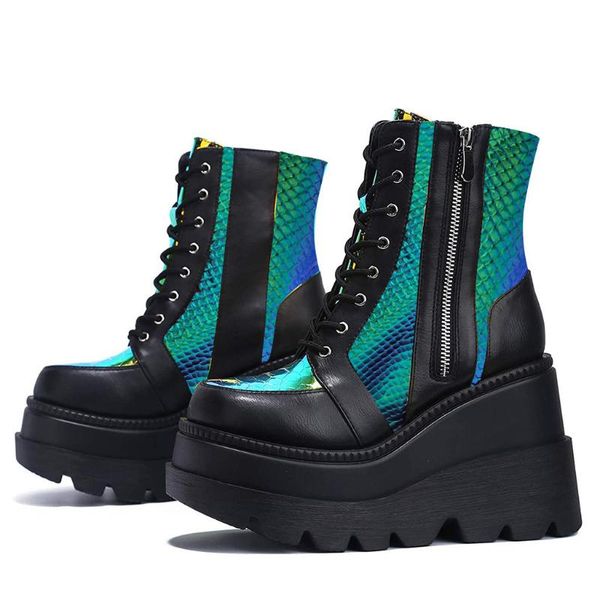 new ins ladies high platform boots fashion high heels ankle boots women 2020 party wedges shoes female footwear, Black
new ins ladies high platform boots fashion high heels ankle boots women 2020 party wedges shoes female footwear, Black