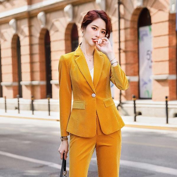 suit female 2020 winter temperament office two piece set full sleeve blazer trousers interviewee formal business wear1, White
suit female 2020 winter temperament office two piece set full sleeve blazer trousers interviewee formal business wear1, White
