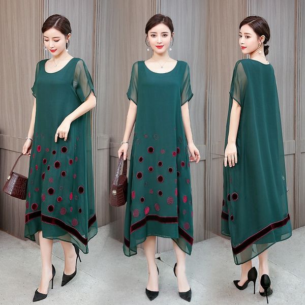 temperament yarn women's spring summer dressembroidered dress 2020 new loose large size light elegant embroidery silk dress gjeet, Black;gray
temperament yarn women's spring summer dressembroidered dress 2020 new loose large size light elegant embroidery silk dress gjeet, Black;gray