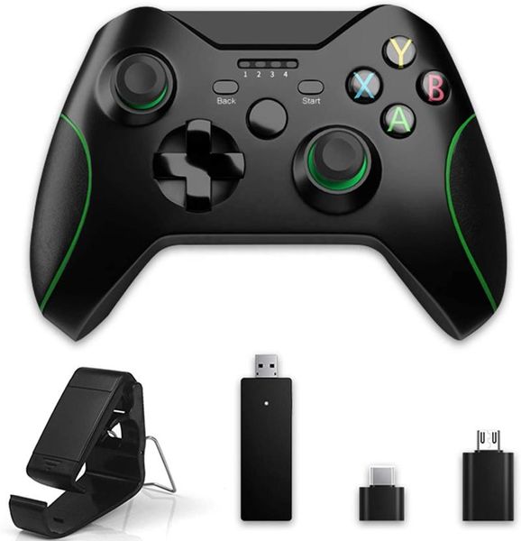 2.4ghz Wireless Controller For Xbox One, Multi-function Dual-vibration Of Gamepad,compatible With Windows Pc & Android