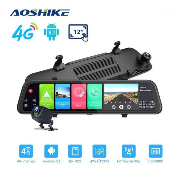 aoshike 4g car dvr 11" android 8.1 stream rearview mirror fhd 1080p adas dash cam camera video recorder auto registrar dashcam g1 
aoshike 4g car dvr 11" android 8.1 stream rearview mirror fhd 1080p adas dash cam camera video recorder auto registrar dashcam g1