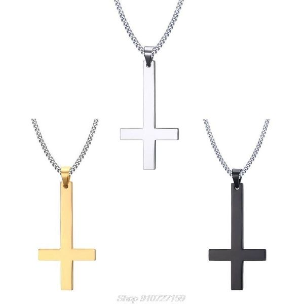 chains dainty stainless steel upside down cross necklace men holy inverted pendant with chain fashion jewelry d09 20 drop, Silver
chains dainty stainless steel upside down cross necklace men holy inverted pendant with chain fashion jewelry d09 20 drop, Silver