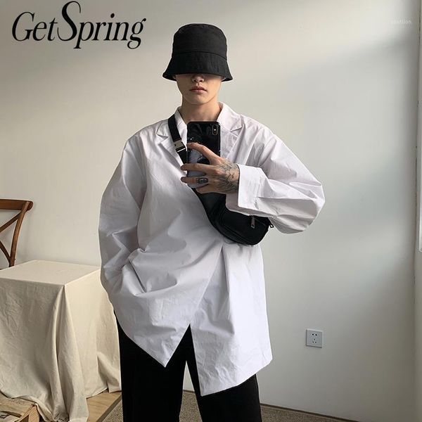 women's blouses & shirts getspring women blouse slanted button loose long shirt fashion white plus size ladies 1
women's blouses & shirts getspring women blouse slanted button loose long shirt fashion white plus size ladies 1