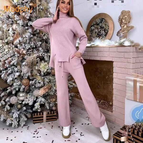 women's tracksuits knitted drape wide-leg pant suit two piece sets winter thick warm women turtleneck sweater long straight pants femal, Gray
women's tracksuits knitted drape wide-leg pant suit two piece sets winter thick warm women turtleneck sweater long straight pants femal, Gray