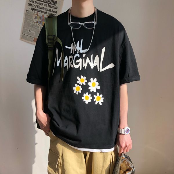 summer short fashion net red ins / 5 sleeve clothes men's wide pine yuan sufeng daisy t-shirt, White;black
summer short fashion net red ins / 5 sleeve clothes men's wide pine yuan sufeng daisy t-shirt, White;black