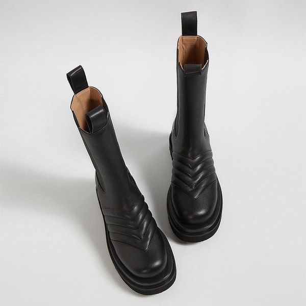 boots goth platform shoes real leather sweing round toe slip on fur autumn women design fishion 2021, Black
boots goth platform shoes real leather sweing round toe slip on fur autumn women design fishion 2021, Black