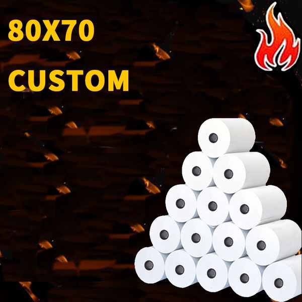thermal barcode paper products 80*70mm hospital l restaurant supermarket cashier paper
thermal barcode paper products 80*70mm hospital l restaurant supermarket cashier paper