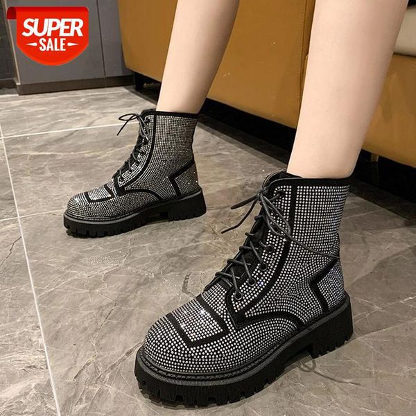 lucyever silver shiny crystal square heel ankle boots for women fashion lace up ladies platform booties non slip casual shoes #ss3k, Black
lucyever silver shiny crystal square heel ankle boots for women fashion lace up ladies platform booties non slip casual shoes #ss3k, Black
