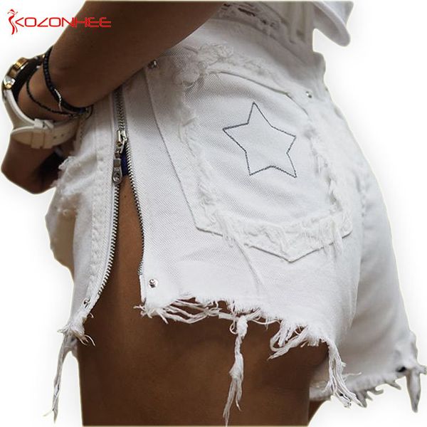 women side zipper denim shorts high waist straps hole denim shorts female summer jeans short #06 y200822, White;black
women side zipper denim shorts high waist straps hole denim shorts female summer jeans short #06 y200822, White;black