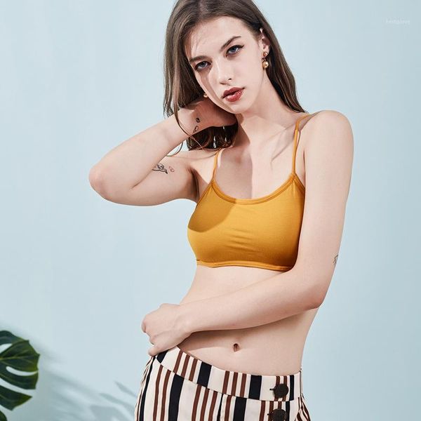 wasteheart summer new women fashion yellow white padded camis back backless tanks cross back wireless bras1
wasteheart summer new women fashion yellow white padded camis back backless tanks cross back wireless bras1