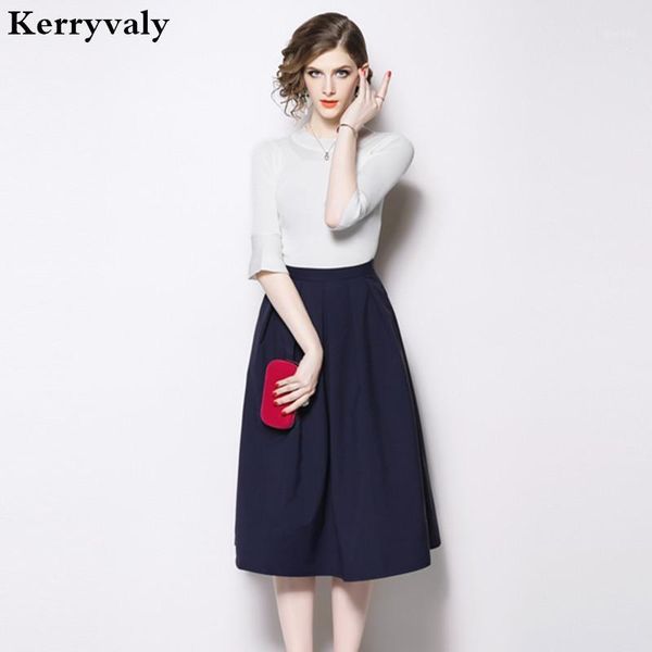 two piece set women dress survetement femme marque 2020 autumn 2 piece set women whiter knitted sweater + midi skirt k96201, Gray
two piece set women dress survetement femme marque 2020 autumn 2 piece set women whiter knitted sweater + midi skirt k96201, Gray