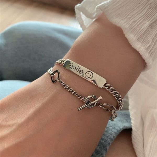 m1oyv корейский тайский braceletnational bracelet925 чистого серебро улыбающегося лица браслета женщина ins дизайн taiyin серебро меньшинств, Golden;silver
m1oyv корейский тайский braceletnational bracelet925 чистого серебро улыбающегося лица браслета женщина ins дизайн taiyin серебро меньшинств, Golden;silver