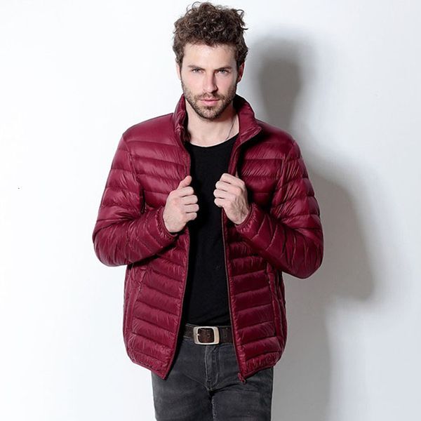 2019 new stand collar short light down jacket and slim large men's casual coat, Black
2019 new stand collar short light down jacket and slim large men's casual coat, Black