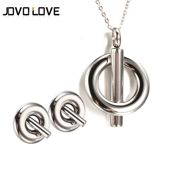 ювелирные наборы круглого круг серебряного цвета ожерелье серьги для женщин партии подарков высокого качества из нержавеющей стали марки юве, Silver 
ювелирные наборы круглого круг серебряного цвета ожерелье серьги для женщин партии подарков высокого качества из нержавеющей стали марки юве, Silver