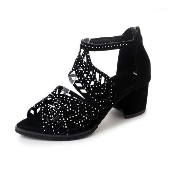 dress shoes 2021 spring and summer fish mouth fashion sandals hollow rhinestone women's suede with large size shoes1, Black
dress shoes 2021 spring and summer fish mouth fashion sandals hollow rhinestone women's suede with large size shoes1, Black