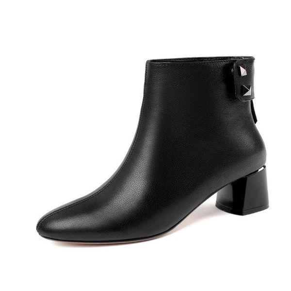 female thick heels ankle boots shoes for women back zipper rouned toe high heels spring autumn boots new working shoes woman, Black
female thick heels ankle boots shoes for women back zipper rouned toe high heels spring autumn boots new working shoes woman, Black