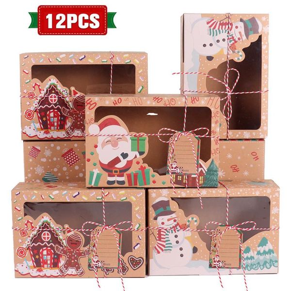 12 24pcs kraft paper christmas cookie gift boxes santa claus gifts bags merry christmas decoration package box new year 2021 bbyyti sweet07
12 24pcs kraft paper christmas cookie gift boxes santa claus gifts bags merry christmas decoration package box new year 2021 bbyyti sweet07