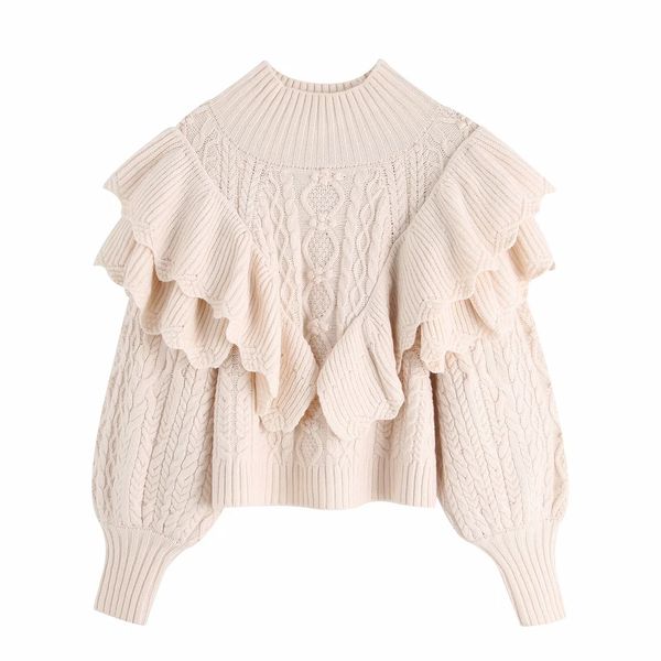 superaen 2020 autumn new design fashion solid all match o neck ruffles patchwork woman sweaters h1211, White;black
superaen 2020 autumn new design fashion solid all match o neck ruffles patchwork woman sweaters h1211, White;black