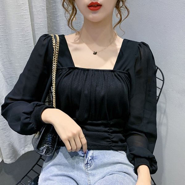 2020 new autumn design splicing mesh shirt slim fit short slim long sleeve bottom shirt v2l0f, White
2020 new autumn design splicing mesh shirt slim fit short slim long sleeve bottom shirt v2l0f, White