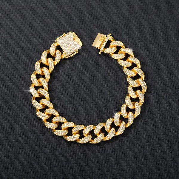 link, chain rhinestone cuban bracelet iced out link for men cz zircon rapper bracelets hip hop gold punk male jewelry gift, Black
link, chain rhinestone cuban bracelet iced out link for men cz zircon rapper bracelets hip hop gold punk male jewelry gift, Black