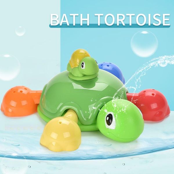Baby Bath Toys Cute Cartoon Turtle Model Water Beach Toys Swimming Pool Toys Children's Toy Gifts Ornaments Look