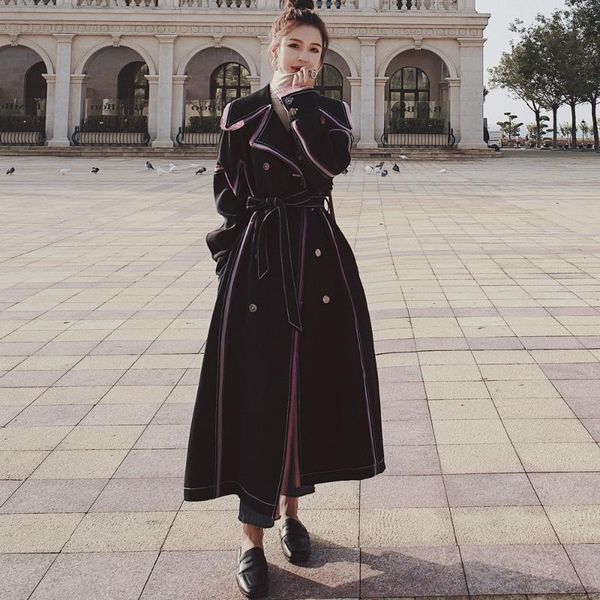 fall 2021 luxury trench coat for women fashion new autumn clothes streetwear womens coats pink windbreaker long trenchcoat p205, Tan;black
fall 2021 luxury trench coat for women fashion new autumn clothes streetwear womens coats pink windbreaker long trenchcoat p205, Tan;black
