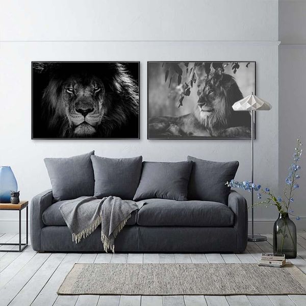 animal canvas painting lion tiger wall art posters and prints black white decorative picture for living room home decor
animal canvas painting lion tiger wall art posters and prints black white decorative picture for living room home decor