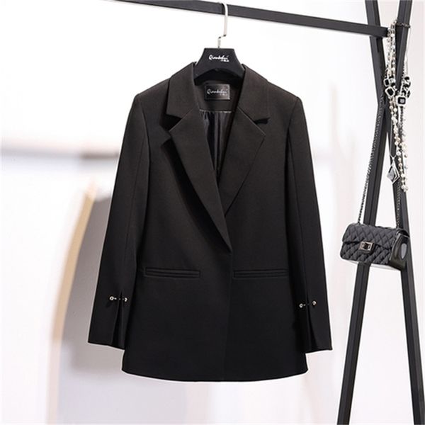 2021 new female blazer spring korean pink casual black blazers and women's jacket kj1922 kl6a, White;black
2021 new female blazer spring korean pink casual black blazers and women's jacket kj1922 kl6a, White;black