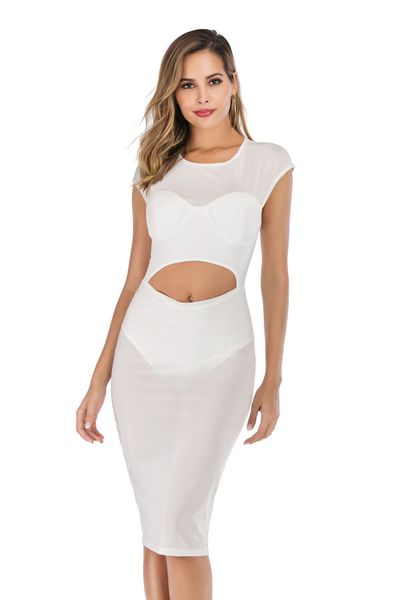 high elastic mesh dress o-neck short sleeve hollow out patchwork transparent women casual dresses 2020, Black;gray
high elastic mesh dress o-neck short sleeve hollow out patchwork transparent women casual dresses 2020, Black;gray