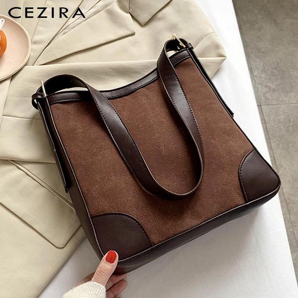 cezira winter faux suede leather women shoulder bags fashion pu patchwork handbags large solid color hobo female bucket purses
cezira winter faux suede leather women shoulder bags fashion pu patchwork handbags large solid color hobo female bucket purses
