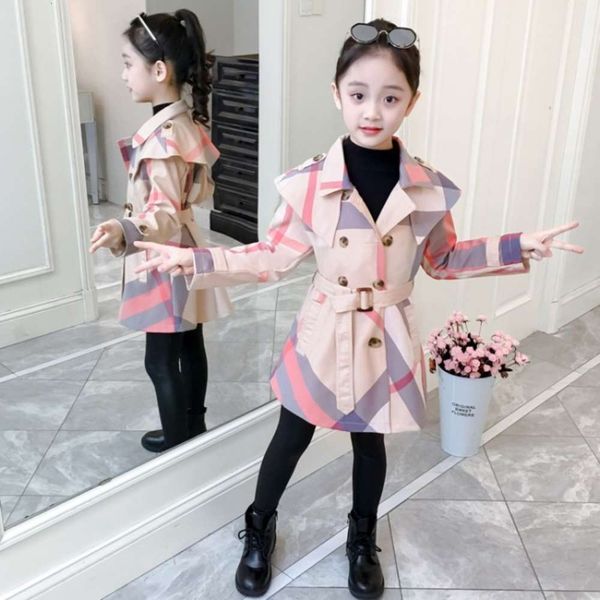 zhongda girls' autumn coat 2020 new check foreign sle medium length windbreaker children's temperament cardigan, Black
zhongda girls' autumn coat 2020 new check foreign sle medium length windbreaker children's temperament cardigan, Black