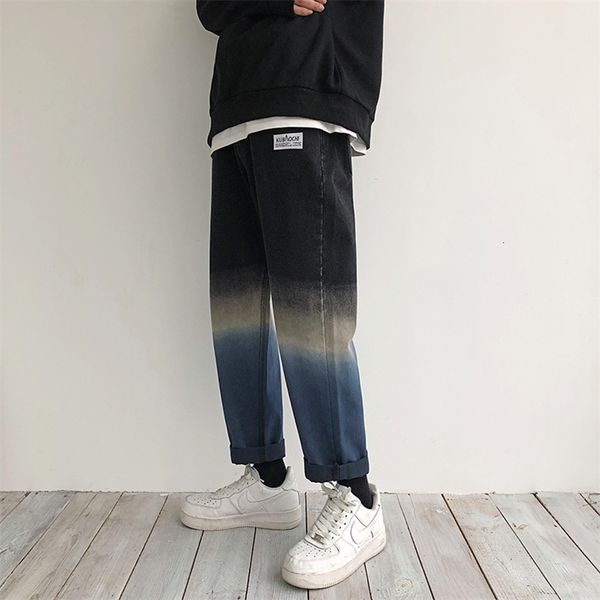 autumn men's gradual change color baggy casual pants black homme jeans classic style cargo pocket male trousers size -2xl 201111, Blue
autumn men's gradual change color baggy casual pants black homme jeans classic style cargo pocket male trousers size -2xl 201111, Blue
