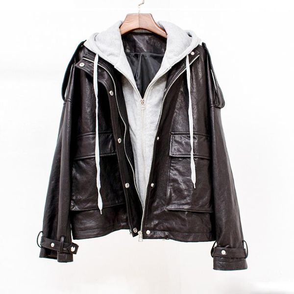 perhaps u women pu faux leather black jacket pocket hooded outwear button high street c0302
perhaps u women pu faux leather black jacket pocket hooded outwear button high street c0302
