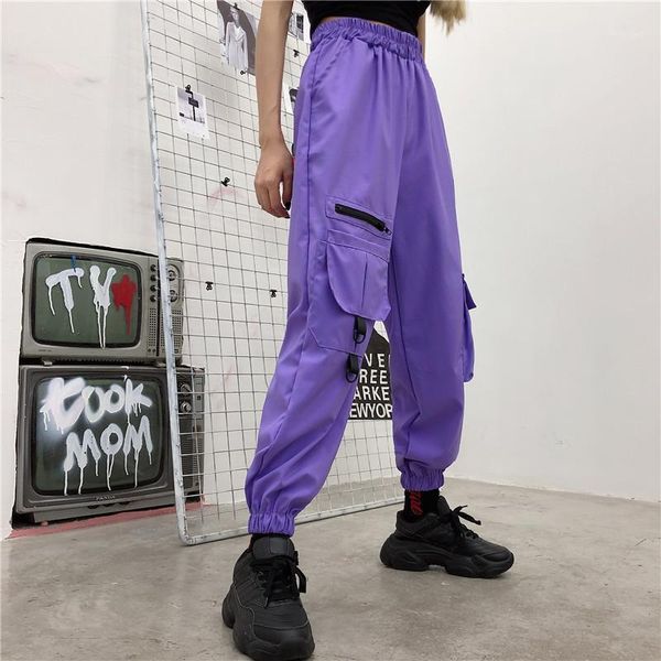women fashion streetwear cargo pants ankle length elastic waist joggers female loose trousers casual haren running pants1, Black;white
women fashion streetwear cargo pants ankle length elastic waist joggers female loose trousers casual haren running pants1, Black;white