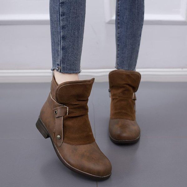 boots 2021 winter fashion women ankles plush pu leather patchwork zipper buckle low heel female casual short boots1, Black
boots 2021 winter fashion women ankles plush pu leather patchwork zipper buckle low heel female casual short boots1, Black