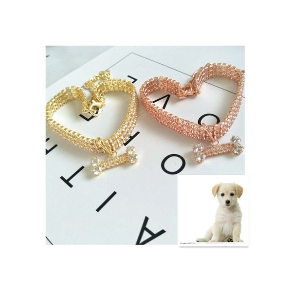 three rows rhinestone pets necklace bone shape zircon pendants necklaces dog ornaments chain fashion accessories exquisite 9 5cj n2
three rows rhinestone pets necklace bone shape zircon pendants necklaces dog ornaments chain fashion accessories exquisite 9 5cj n2