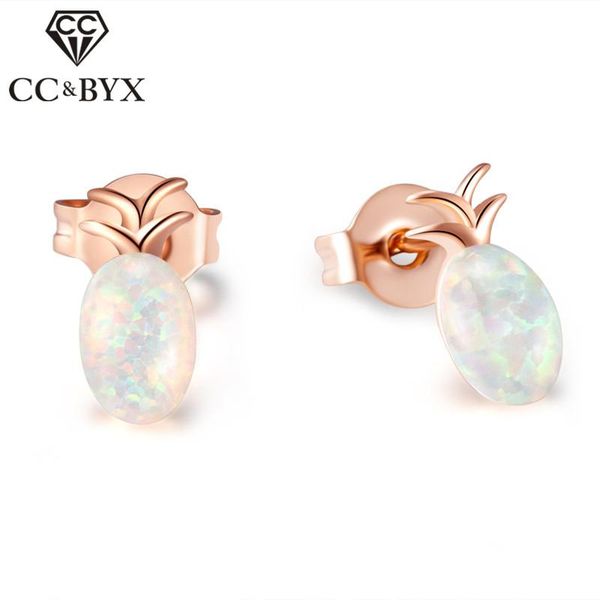 stud earrings for women opal 4mm*6mm / 6mm*8mm oval stone rose gold color pineapple ear studs bridal wedding brincos cce503, Golden;silver
stud earrings for women opal 4mm*6mm / 6mm*8mm oval stone rose gold color pineapple ear studs bridal wedding brincos cce503, Golden;silver