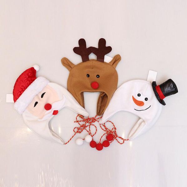 kids plush santa claus snowman deer caps santa's hat for christmas party costume new, Yellow 
kids plush santa claus snowman deer caps santa's hat for christmas party costume new, Yellow