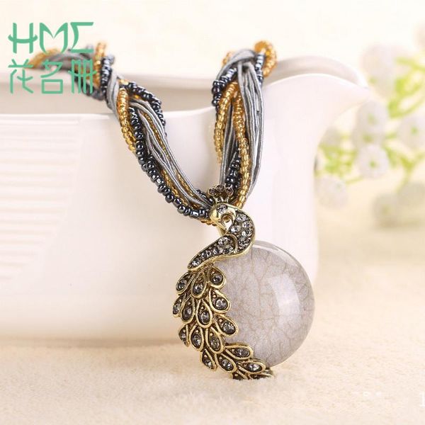 new arrival bohemia style peacock stone pendant opal long jewelry necklace 1pcs/bag for women charm retro necklace accessories, Silver
new arrival bohemia style peacock stone pendant opal long jewelry necklace 1pcs/bag for women charm retro necklace accessories, Silver