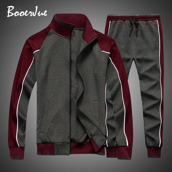 tracksuit men spring zipper jackets+pants 2 pieces sets male slim sportswear brand new casual fashion 2pcs men's streetwear 201118, Gray
tracksuit men spring zipper jackets+pants 2 pieces sets male slim sportswear brand new casual fashion 2pcs men's streetwear 201118, Gray