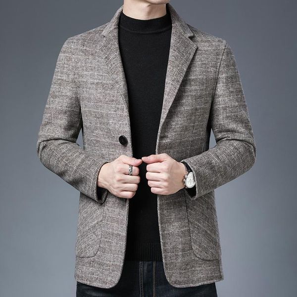 2020 the new double-sided wool coat young han edition men's winter leisure men's suit cloth grid, Black
2020 the new double-sided wool coat young han edition men's winter leisure men's suit cloth grid, Black