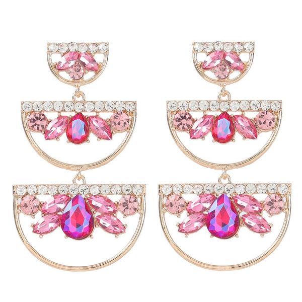 stud trendy crystal semicircle earring for woman bohemian geometric big earrings fashion jewelry statement accessories, Golden;silver
stud trendy crystal semicircle earring for woman bohemian geometric big earrings fashion jewelry statement accessories, Golden;silver