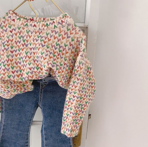autumn winter girls colorful heart printing knitting fashion sweaters warm casual pullovers lj201130, Blue
autumn winter girls colorful heart printing knitting fashion sweaters warm casual pullovers lj201130, Blue