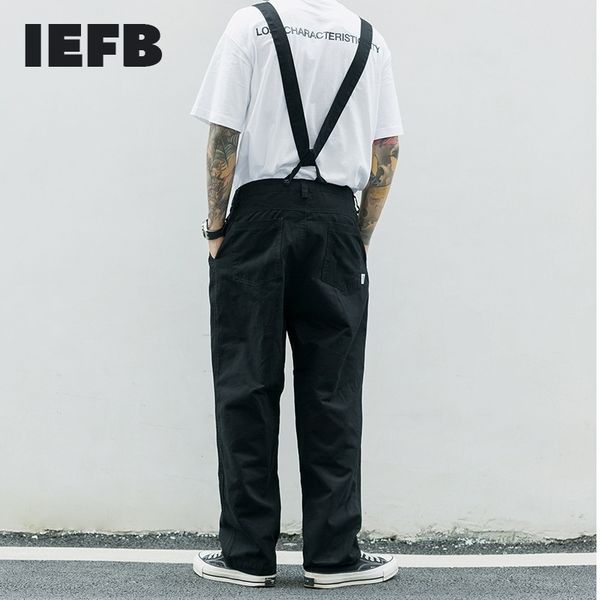 iefb /men's wear strap overalls male casual tide hip hop loose straight solid color suspenders casual trousers new 9y2155 201110, Black
iefb /men's wear strap overalls male casual tide hip hop loose straight solid color suspenders casual trousers new 9y2155 201110, Black