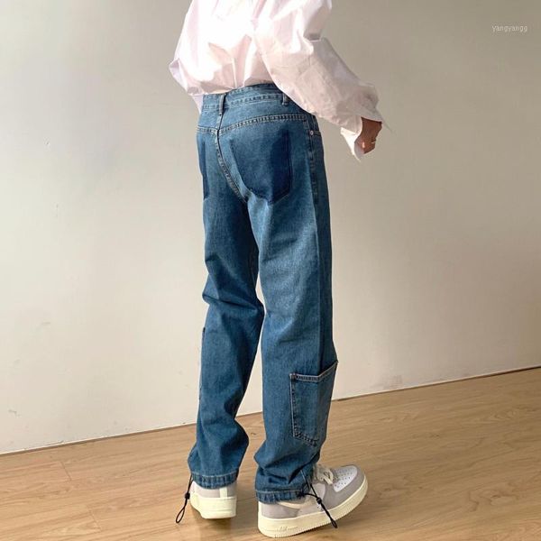 lmcavasun denim pants with pockets denim overalls straight leg pants1, Blue
lmcavasun denim pants with pockets denim overalls straight leg pants1, Blue