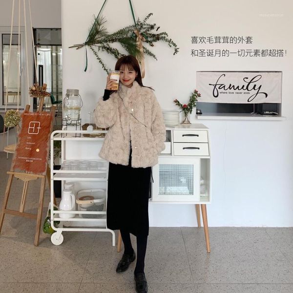 women's fur & faux 2021 autumn winter women elegant coat thick warm soft fleece jacket outerwear overcoat teddy lamb coats m181, Black
women's fur & faux 2021 autumn winter women elegant coat thick warm soft fleece jacket outerwear overcoat teddy lamb coats m181, Black