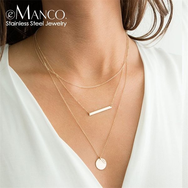 e-manco pendants layered necklaces for women stainless steel choker necklace women minimalist statement necklace y200323, Silver
e-manco pendants layered necklaces for women stainless steel choker necklace women minimalist statement necklace y200323, Silver