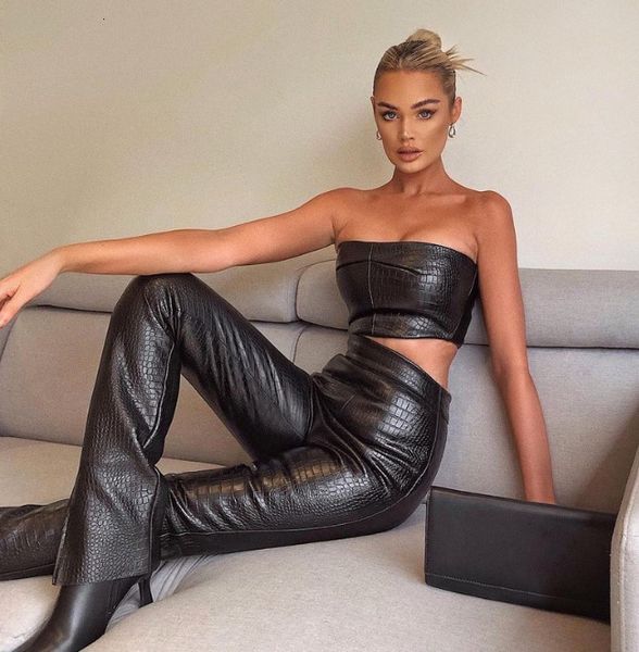 da 2407b 2021 wrapped chest + trousers scales pu casual suit, Tan;black
da 2407b 2021 wrapped chest + trousers scales pu casual suit, Tan;black