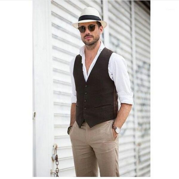 brown fashion mens waistcoat formal business men vests groomsmens vest wedding prom party custom made casual wear1, Black;white
brown fashion mens waistcoat formal business men vests groomsmens vest wedding prom party custom made casual wear1, Black;white